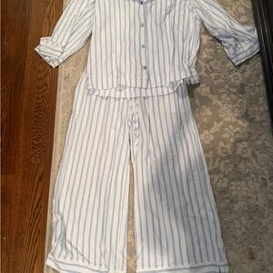 NWT Petite Plume Olivia Wide Leg Pajamas Size Medium